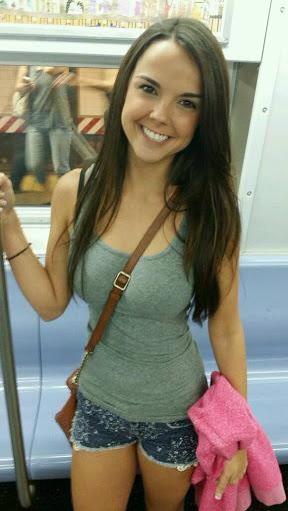 Fav pic of mine &amp; it's <a href="/DillionHarper/">Dillion Harper</a> riding the #NYC Subway. C'mon guys n girls vote with me
 blogs.adultempire.com/2015/04/06/fin…