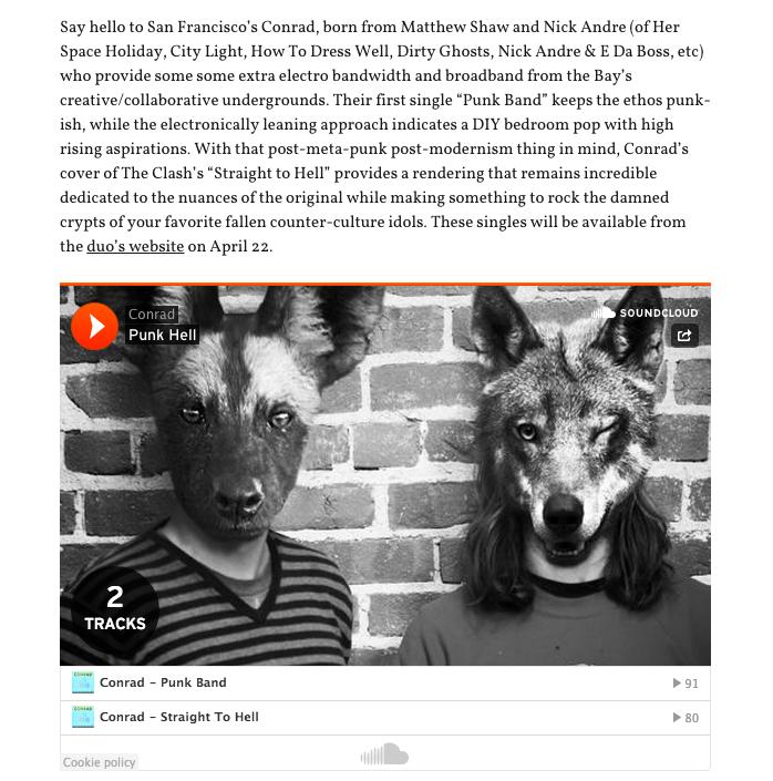 conradtheband's tweet photo. Thanks @IMPOSE this is awesome!!! #songreview #straighttohell http://t.co/Po87OzYSam