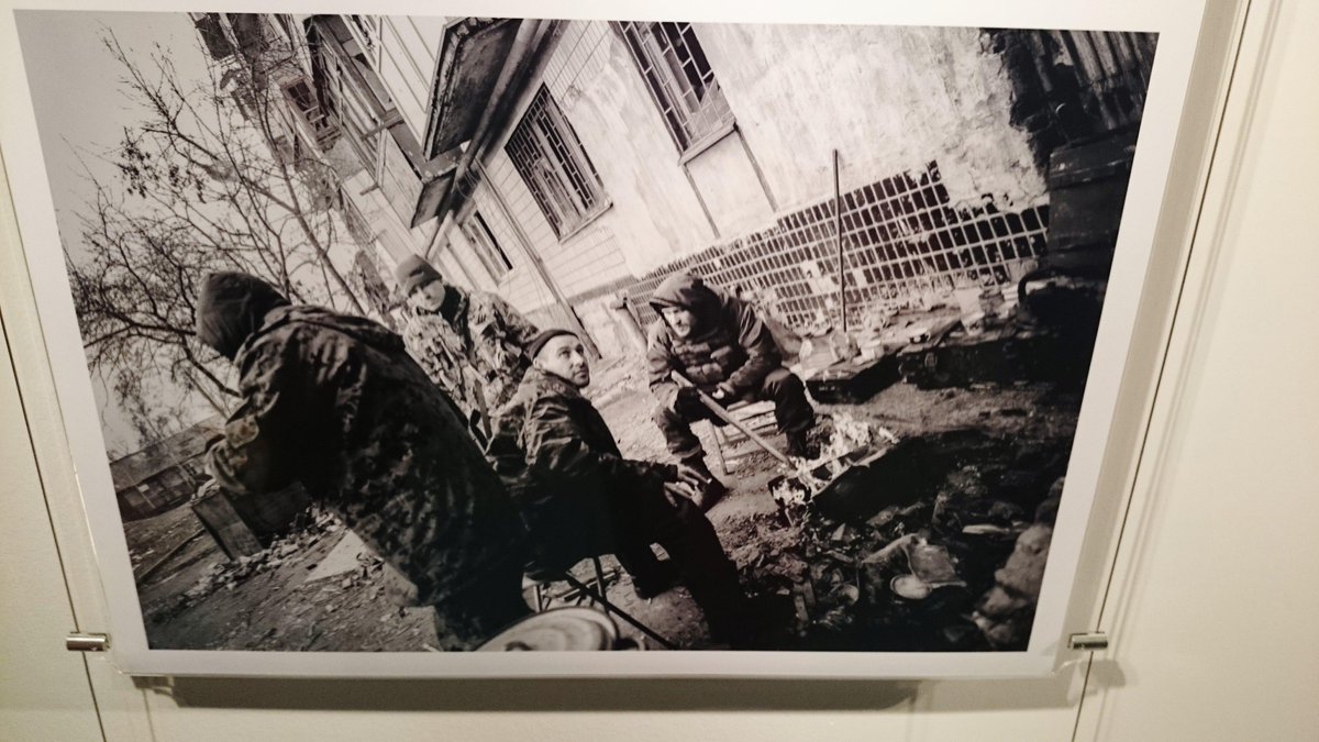 edinburghcoll's tweet image. Last few nights to catch our photography student&apos;s captivating exhibition documenting the Ukraine conflict @CExchange