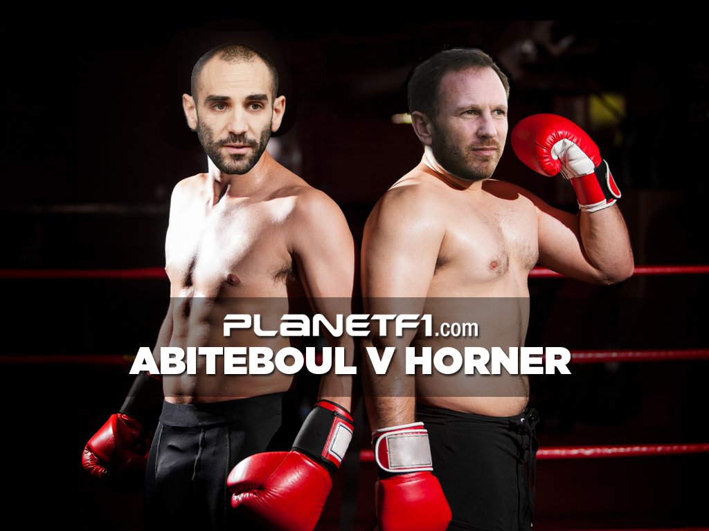 Planet_F1's tweet photo. Forget Mayweather v Pacquiao. It's nearly time for Abiteboul v Horner. http://t.co/buIhTiVWsJ 

#F1 http://t.co/m6HGUmnA1B