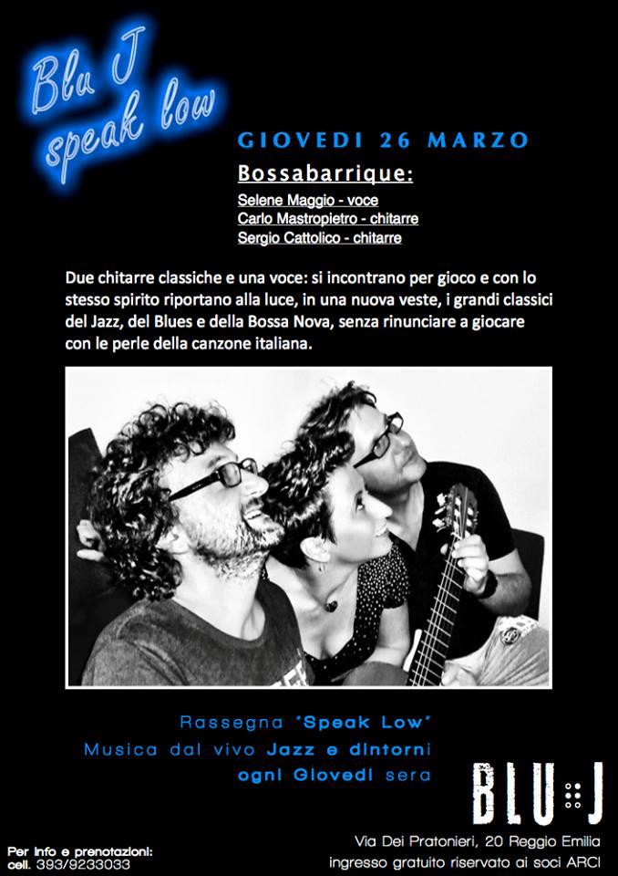 BossaBarrique's tweet photo. Questa sera!! :-) http://t.co/NYjJZIXIGO