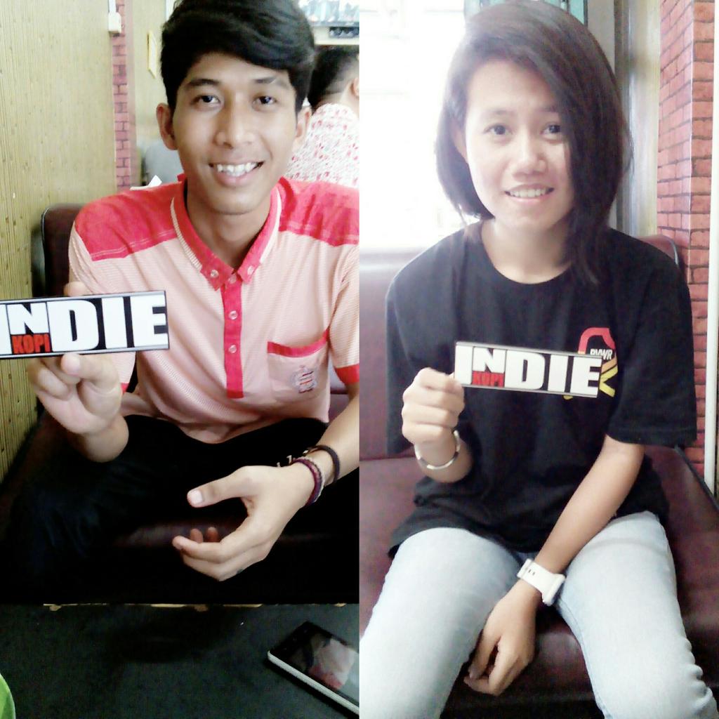 INDIEKopi's tweet photo. Mana lagi yg mau stiker @INDIEKopi indie.. http://t.co/u0K9GcR736
