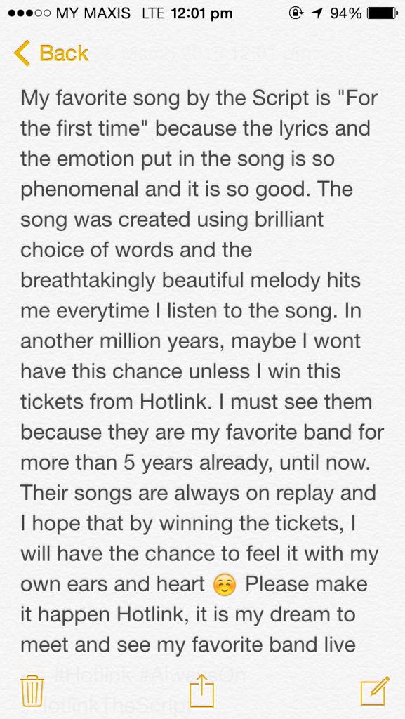 frhnazul's tweet image. The Script live in KL 😙🎤 #Hotlink #AlwaysOn #HotlinkTheScript