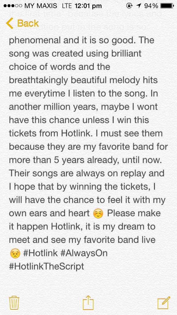 frhnazul's tweet image. The Script live in KL 😙🎤 #Hotlink #AlwaysOn #HotlinkTheScript