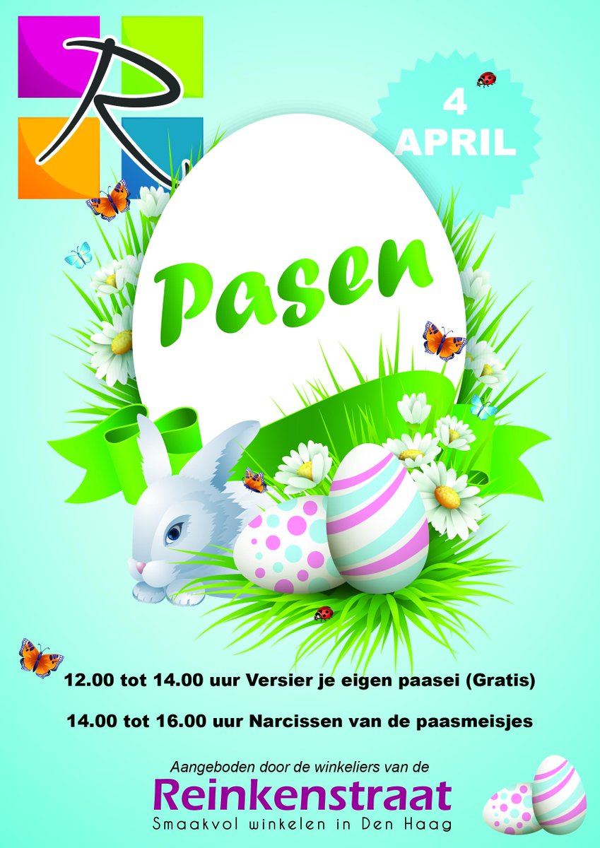 marktlandevents's tweet photo. Dat wordt gezellig in de @reinkenstraat op 4 april. Paasknutselen en gratis narcissen http://t.co/wr0qR1BXXz
