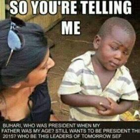 GEJWinningTeam's tweet photo. Buhari who was president when our fathers were young still wants 2 return, is it written dat 1 must die on dat seat? http://t.co/XzI2z1NVd6