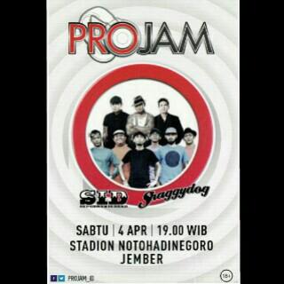 Bayuperkasa's tweet photo. Let's Jam Like a Pro with Superman is dead and Shaggy Dog. 4 april 2015 @StadionNotohadinegoro Jember. http://t.co/dHA7G3bhuv