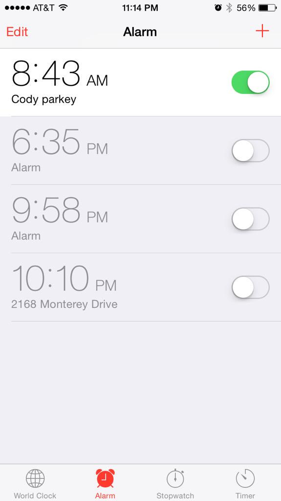 hsiao's tweet photo. @CParkey36 i set an alarm to pick you up in fantasy football after your bye week and haven't changed the name since http://t.co/5Qjxe9cwQn