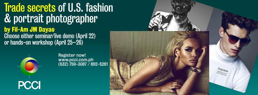 pccitraining's tweet photo. PCCI presents Fashion &amp; Portrait Photography Workshop by JM Dayao. Sign up now. http://t.co/lddtZCRiQv http://t.co/1VUn93RlgM