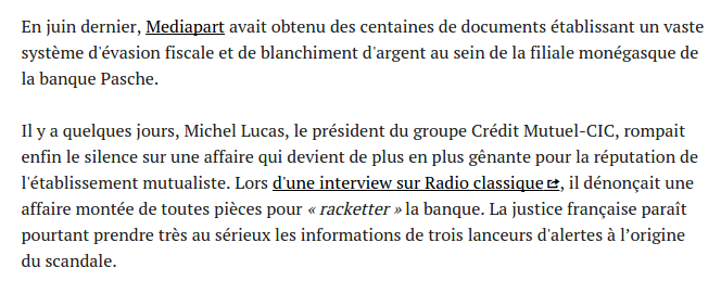 lUMPmatuer's tweet image. #Banksters #Pasche Crédit Mutuel : la police cible l'appartement de la fraude fiscale mediapart.fr/journal/france…