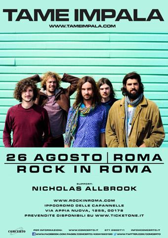 tameimpala's tweet image. @TameImpala + Nicholas Allbrook @Mojotic @Rock_in_Roma @VeronaTeatrale