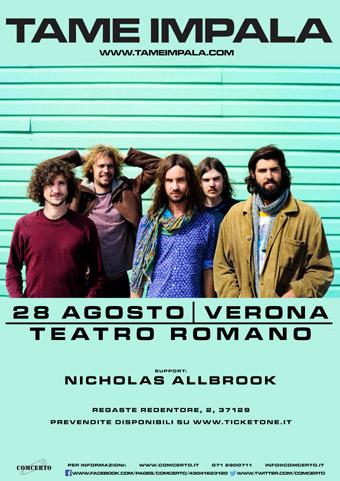 tameimpala's tweet image. @TameImpala + Nicholas Allbrook @Mojotic @Rock_in_Roma @VeronaTeatrale