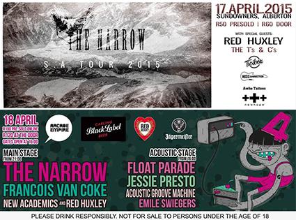 RedHuxley's tweet image. Heading north in April! Fri 17th Sundowners &amp;amp; Sat 18th @ArcadeEmpire   on.fb.me/1yb7kYs on.fb.me/1HZ5gsh