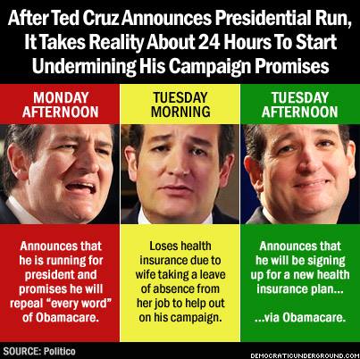 JGibsonDem's tweet photo. Ted Cruz = proven hypocrite on the #PPACA/#Obamacare! #TedCruz #UniteBlue #p2 #JPCTumblr #YouCruzYouLose http://t.co/c5qaRbFP2o