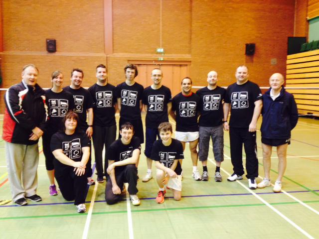 BESouthWestWM's tweet photo. @WLCT Cannock Chase No String players wearing their new T-shirts. Thanks @BadmintonEnglnd http://t.co/ILn8ps6BHX