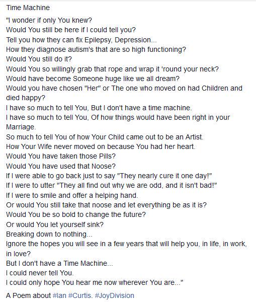 #JoyDivision #IanCurtis