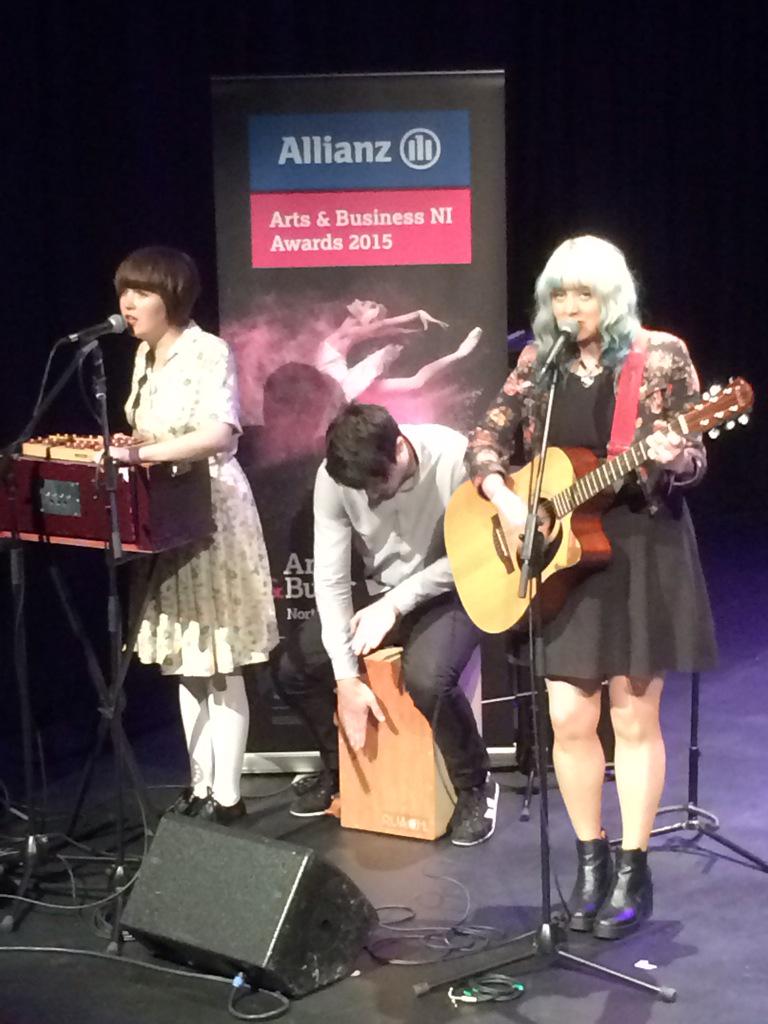 WillChambre's tweet photo. @TheSaltFlats performing @arts_businessni #winnersplatform @TheMACBelfast #belfast http://t.co/fKGLHYwptV