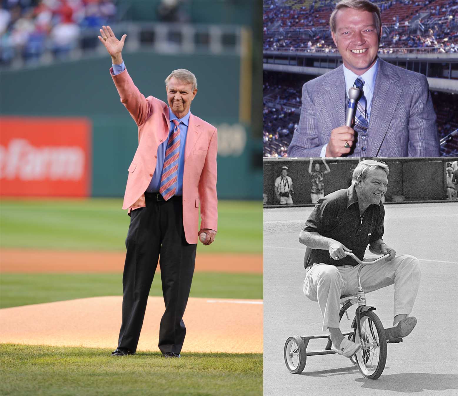  Swing and a long drive  Happy birthday to the Hall of Fame broadcaster, Harry Kalas. 
