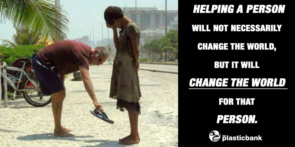 ShaunFrankson's tweet photo. Helping a person will not change the world, but it will change the world for that person. http://t.co/cEqCTyvXsO http://t.co/1Bfq7Unslb
