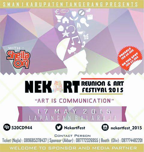 NekartFest's tweet photo. @SMAN1KabTNG @sheilaon7 17May2015 at Lap. Balaraja cc. @_sman6 @sman4_kabtang @smansaserang #Support #Nekartfest2015 http://t.co/XJWOu9oFJz