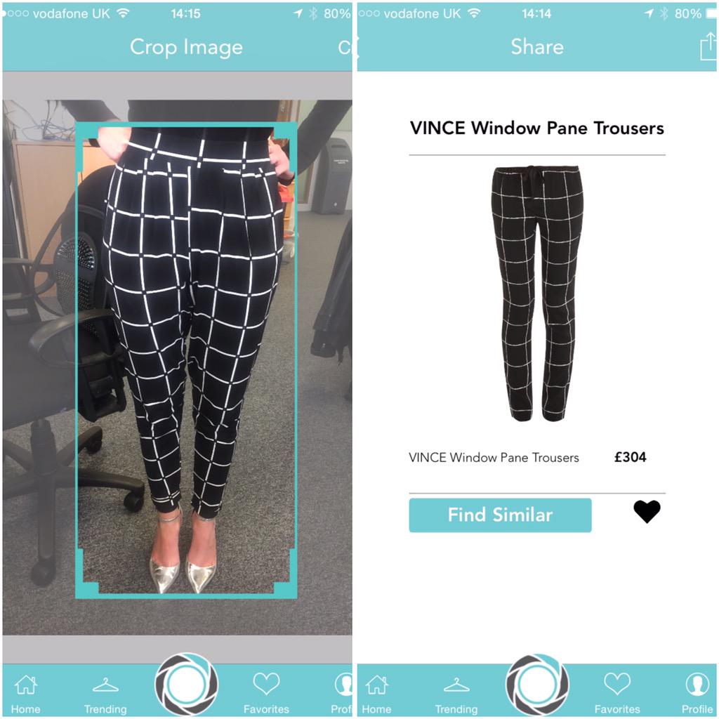 FashionMumblr's tweet photo. Playing around with this #visualsearch software from @Cortexica - amazing results!! #findSimilar http://t.co/LCzGgPO0xq