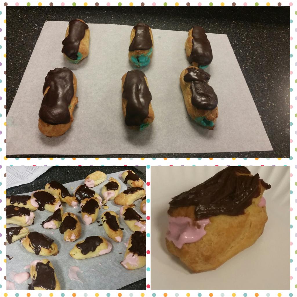 And now Culinary II starts the day with eclairs! #culinaryfun #springlabs #proudteacher