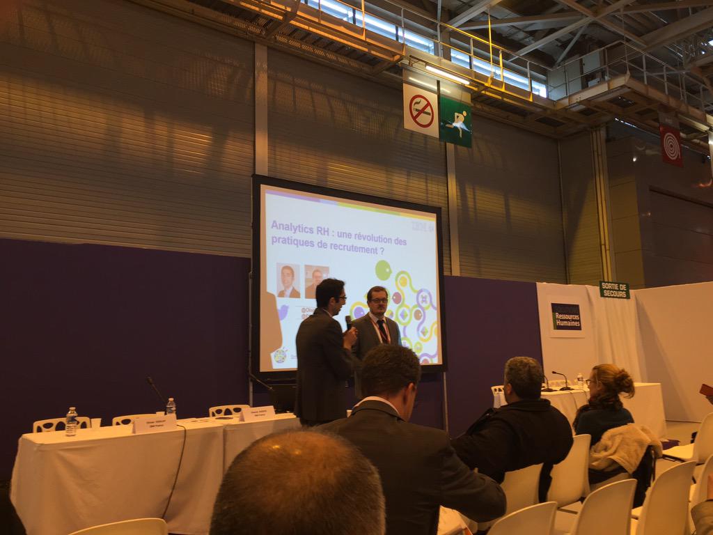 jonathan_tweet's tweet image. #analytics et #bigDataRH : @OlivierGoulay @Etienne_AJ on stage ! #SSRH #IBMtalentinsight