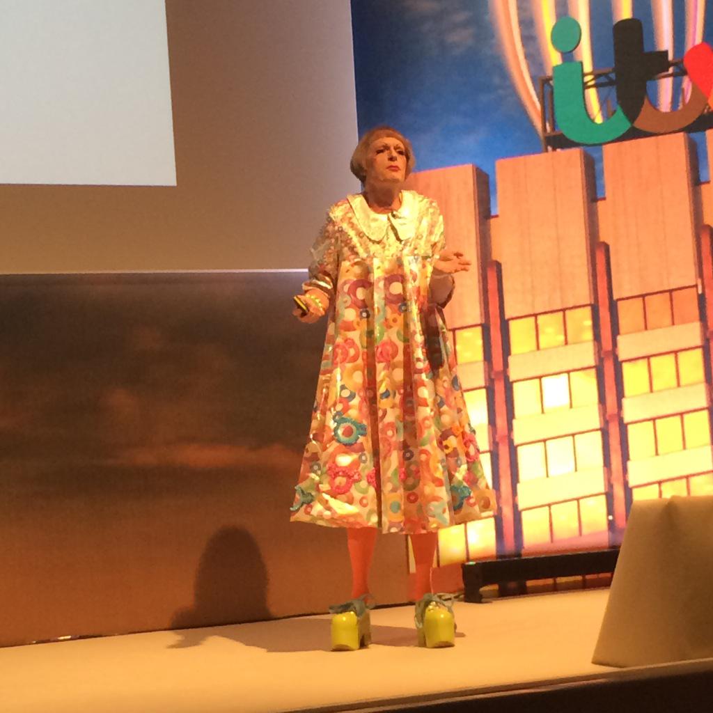 Grayson Perry killing it <a href="/advertisingweek/">Advertising Week</a> . 'Creativity now is all about fucking beards and craft beer.' Excellent.