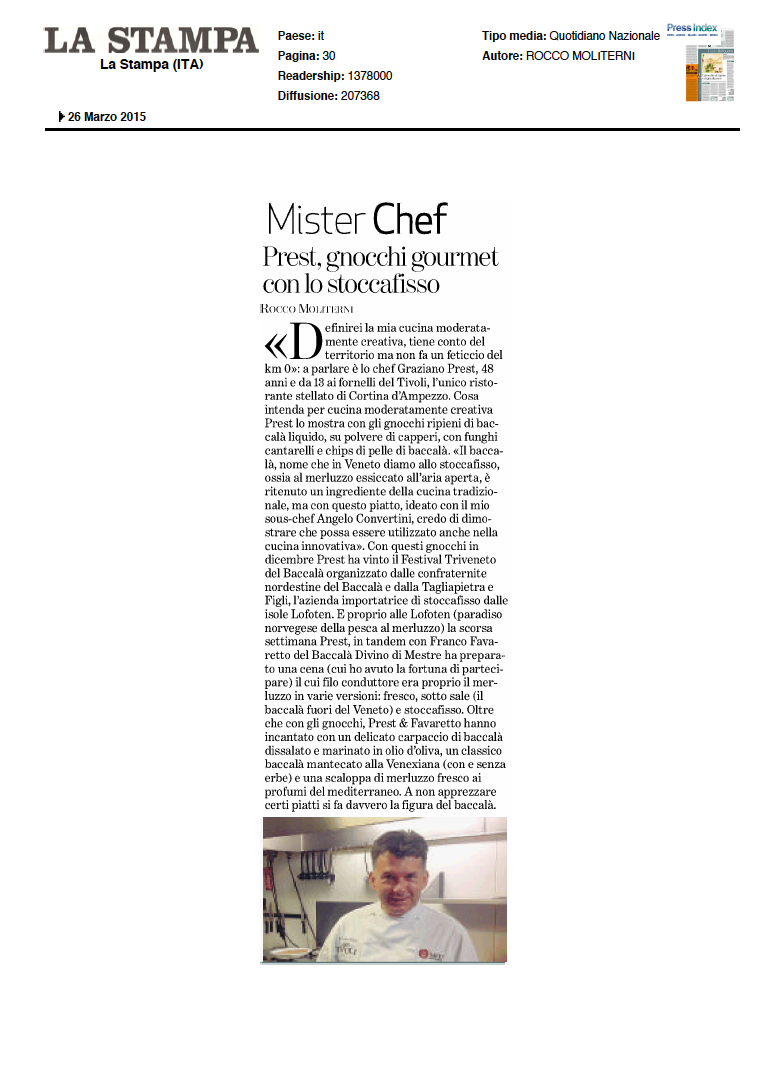 M_Comunicazione's tweet photo. Chef Prest, vincitore del Trofeo #Tagliapietra con @francofavaretto e @TagliaD su @la_stampa http://t.co/iFfTXV1dtZ