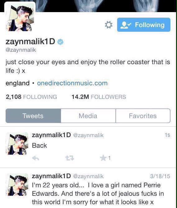 1D__SOS's tweet photo. Zaynの精一杯の言葉

戻ってくるよ
心配すんなよってことだと思う

みんな大丈夫
きっとまたすぐ５人がみれる

#Vote1DUK #KCA http://t.co/GbW4LbOyly