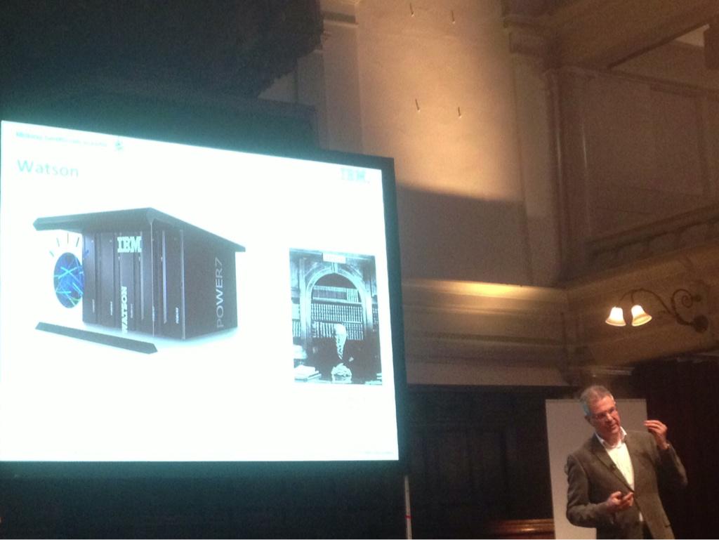 JoetsTweet's tweet photo. 'Let's get serious for a moment, Watson!' @Nicky56 over oncology expertise met http://t.co/fN6HCjyV0w #bmi2015 http://t.co/RSlEV14a7s
