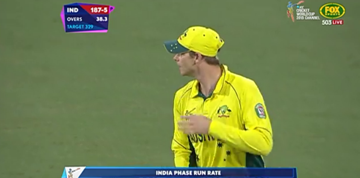 sportsbetcomau's tweet photo. "Oh. Somebody just farted in the O'Reilly Stand. Row FF, seat 10." #AUSvIND #SuperHearing http://t.co/R87ROEA0hA