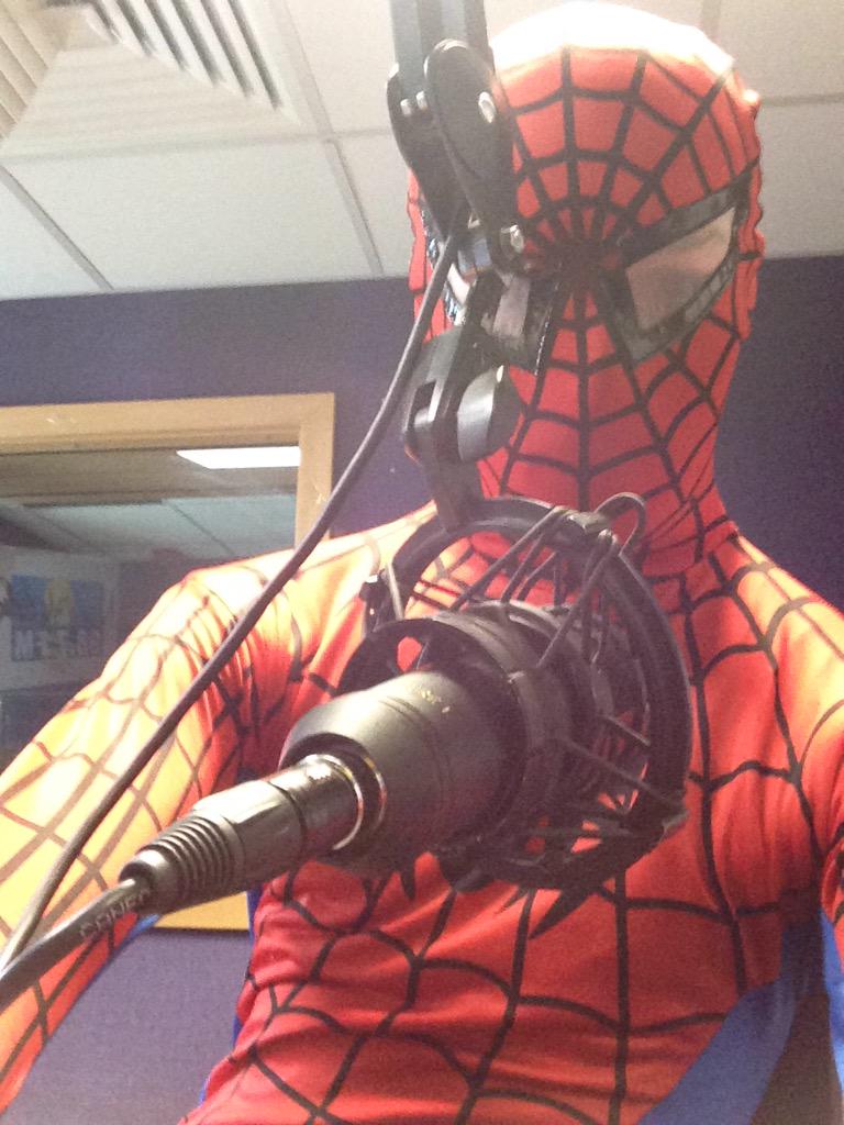 BrumSpiderman's tweet photo. I'm about to be on @NewStyleRadio talking about what I do, any questions? #BrumSpiderman http://t.co/e8EDYtaIVY