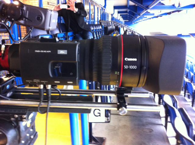 LookListenExper's tweet image. The @ARRIChannel Amira with @CanonUKandIE 20x50 lens at CFC #LLEx2015