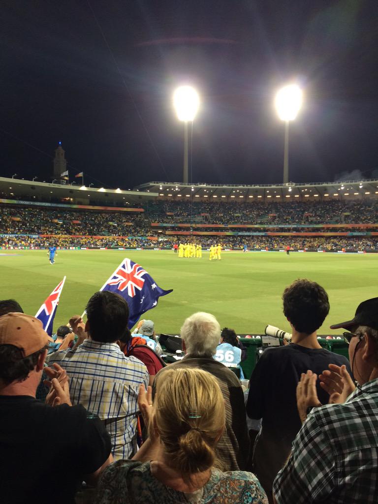 Jariley1970's tweet photo. CWC final here we come. #CWC15 #loveourSCG http://t.co/2nvDmM9RrB