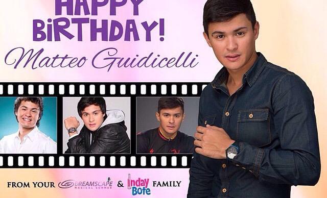 Happy happy birthday Matteo Guidicelli Bonus yung eksena kanina na screen grab. 