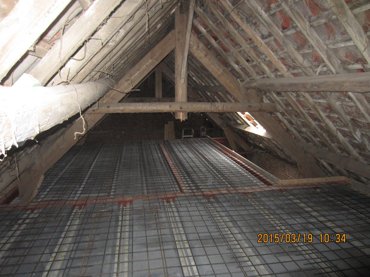 JeanGrell's tweet image. Rénovation complète d'une grange : Préparation et ensuite la coulée de la 2éme dalle de béton