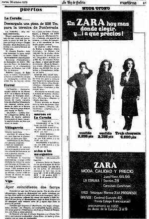 weloveadverts's tweet photo. Publicidad de Zara cuando sólo tenía tres tiendas. http://t.co/Si5H29H5IX