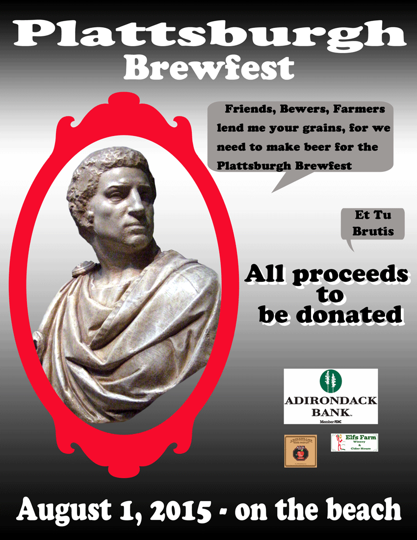 adirondackcider's tweet photo. Brutus speaks out on #PlattsburghBrewFest 8/1/15 on the beach http://t.co/ltG0ld6F4u