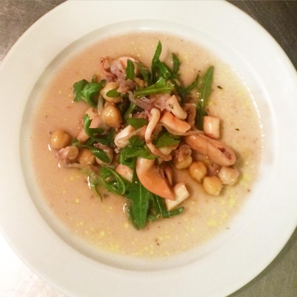 StJohnBakery's tweet photo. Tonight there's a beautiful braise one the menu at the #bakeryroom : Cuttle Fish &amp; Chickpeas, still 50% soft launch! http://t.co/qzBuNI8C2x
