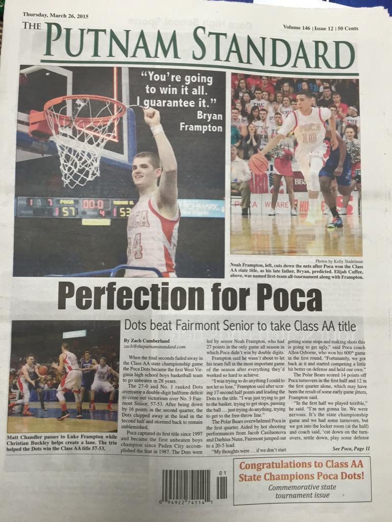 Everyone go buy a copy! So awesome! <a href="/PutnamStandard/">The Putnam Standard</a> <a href="/The_6th_Man_/">The 6th Man</a> <a href="/PHSDotNation/">Poca High School</a>
