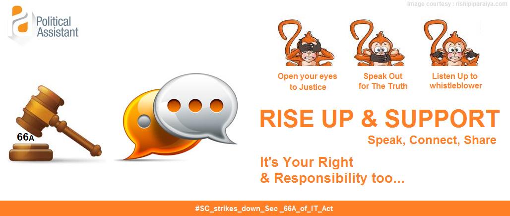 PoliticalPA's tweet photo. Feeling #Positive with d decision of #Section66A.Join &amp; share d desirable changes u want2make http://t.co/f9cK8Fl6qR http://t.co/oT2uV2VK8b
