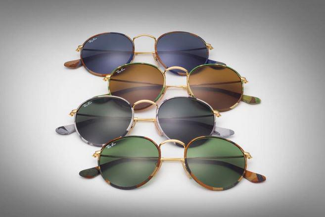 Ray-Ban camouflage zonnebrillen zijn ook verkrijgbaar bij <a href="/oogwereld/">oogwereld</a> Check oogwereld.nl voor uw winkel #RayBanRound