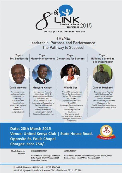 RctMilimani's tweet photo. 2 DAYS TO #LINKE2015! Contact 0728 420 564 or 0721 270 788  for a ticket!!!!!! .....YOU ARE ALL WELCOME @rotaractnbin http://t.co/zo1tJ9btEL