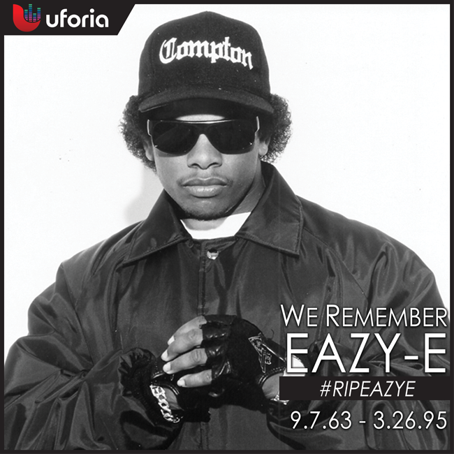 TheBeat985's tweet photo. We remember a legend, Eazy-E. #RIPEazyE #thebeat985 http://t.co/ynnDNv3xmz