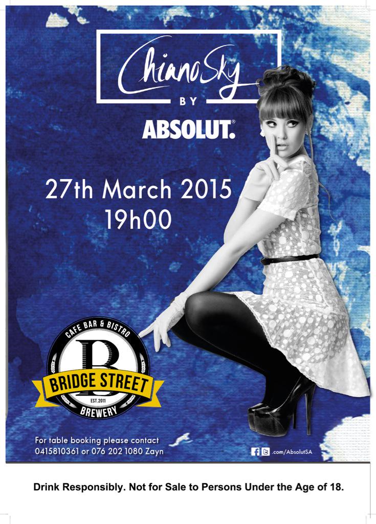 ChianoSky's tweet photo. Final shout 👄💨 if your in PE come through tomorrow to Bridge Street Brewery and see me perform live ! 7pm 😘 http://t.co/SKbIEViH8k