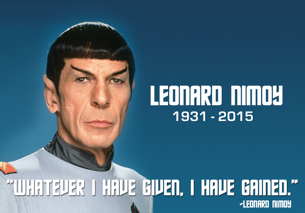 Happy birthday, Leonard Nimoy.  