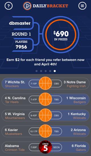 BracketDaily's tweet image. Can you get more picks right than me on Daily Bracket? dlybr.ac/ejo - Please use my code: O7I #pickwisely