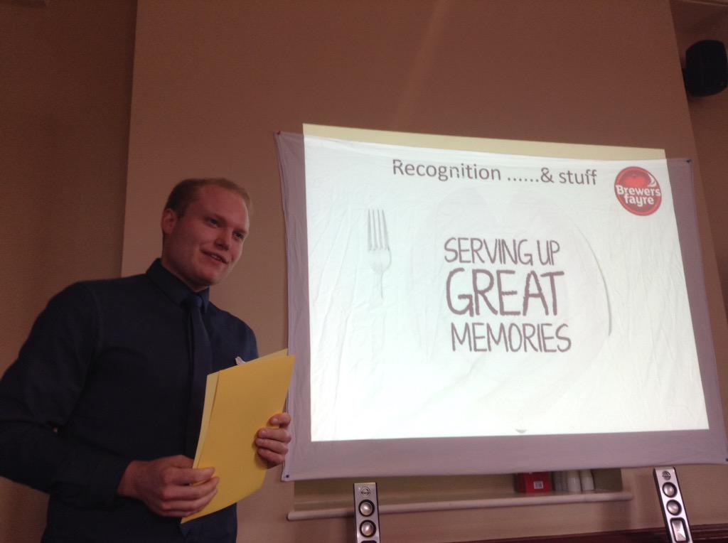 brewerseast's tweet photo. @WeAreSUGM Eddie engaging the DGM &amp; AM team today. Rockstar! @EddieNils #bfeast http://t.co/KtXrHcZKou