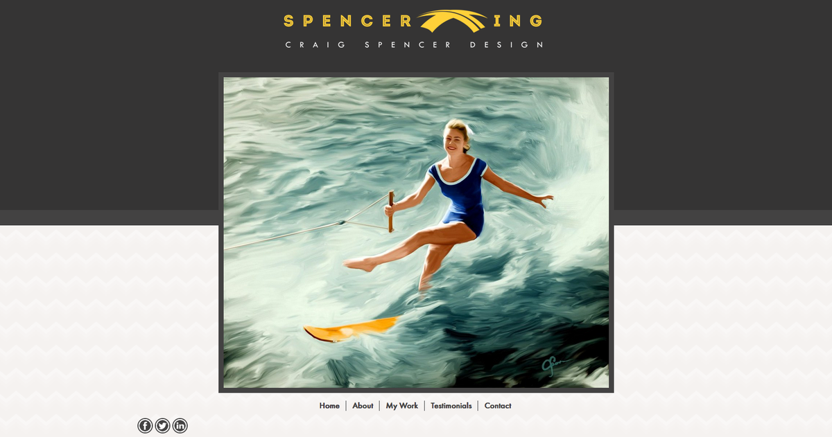 Finally!  No more Flash.  HTML5 baby!!  spencerxing.com #Graphicdesign #Fineart #PortlandOregon